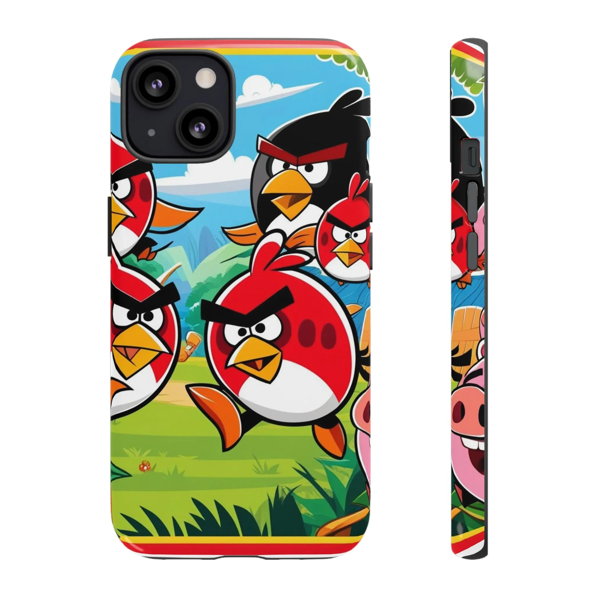 Electronic Cloud Angry Birds-Themed Protective Phone Case – A Perfect Holiday Gift for Gamers!