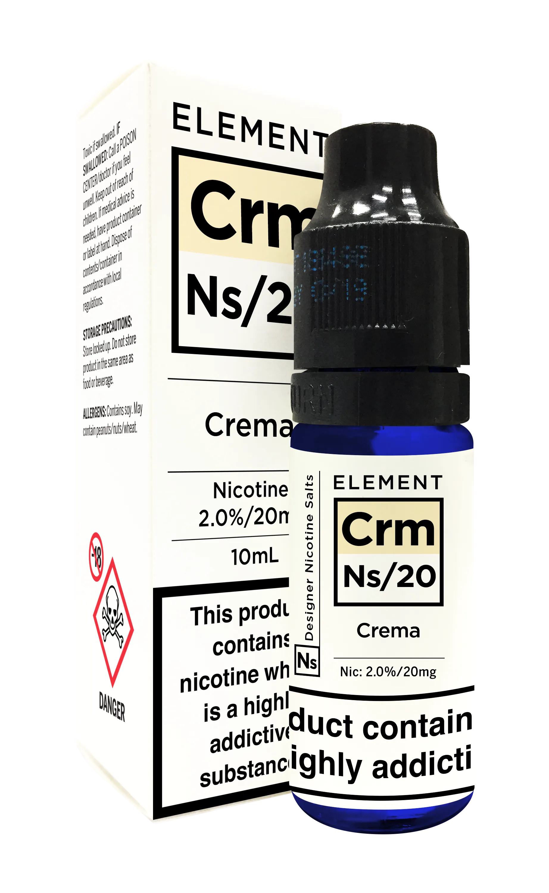Element NS20 Crema Nicotine Salt High-VG ELiquid