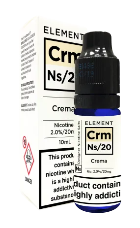 Element NS20 Crema Nicotine Salt High-VG ELiquid