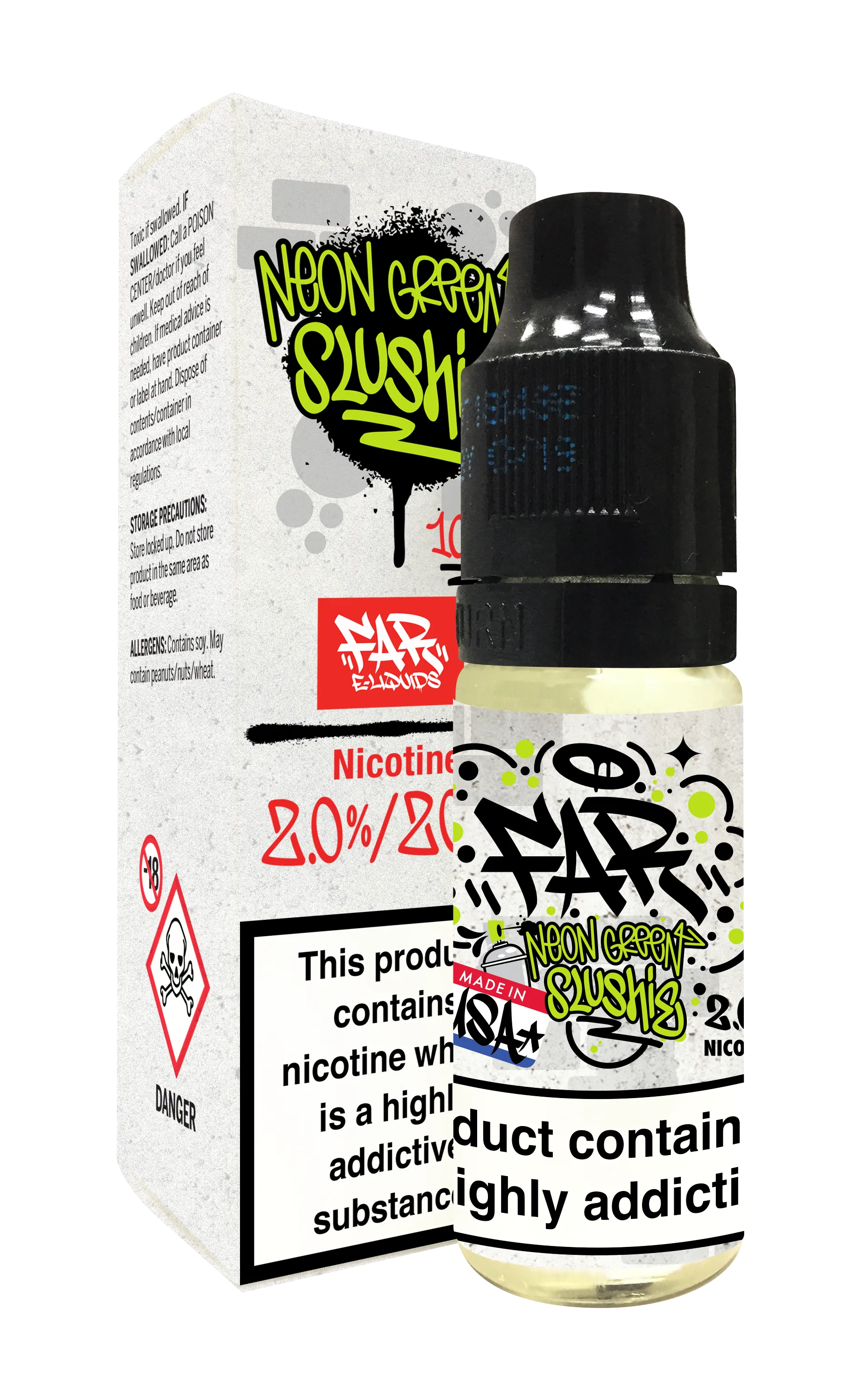 Element NS20 FAR Neon Green Slushie Nicotine Salt High-VG ELiquid