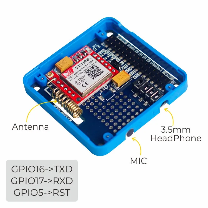 [EOL] GSM Module SIM800L with MIC & Headphone Jack