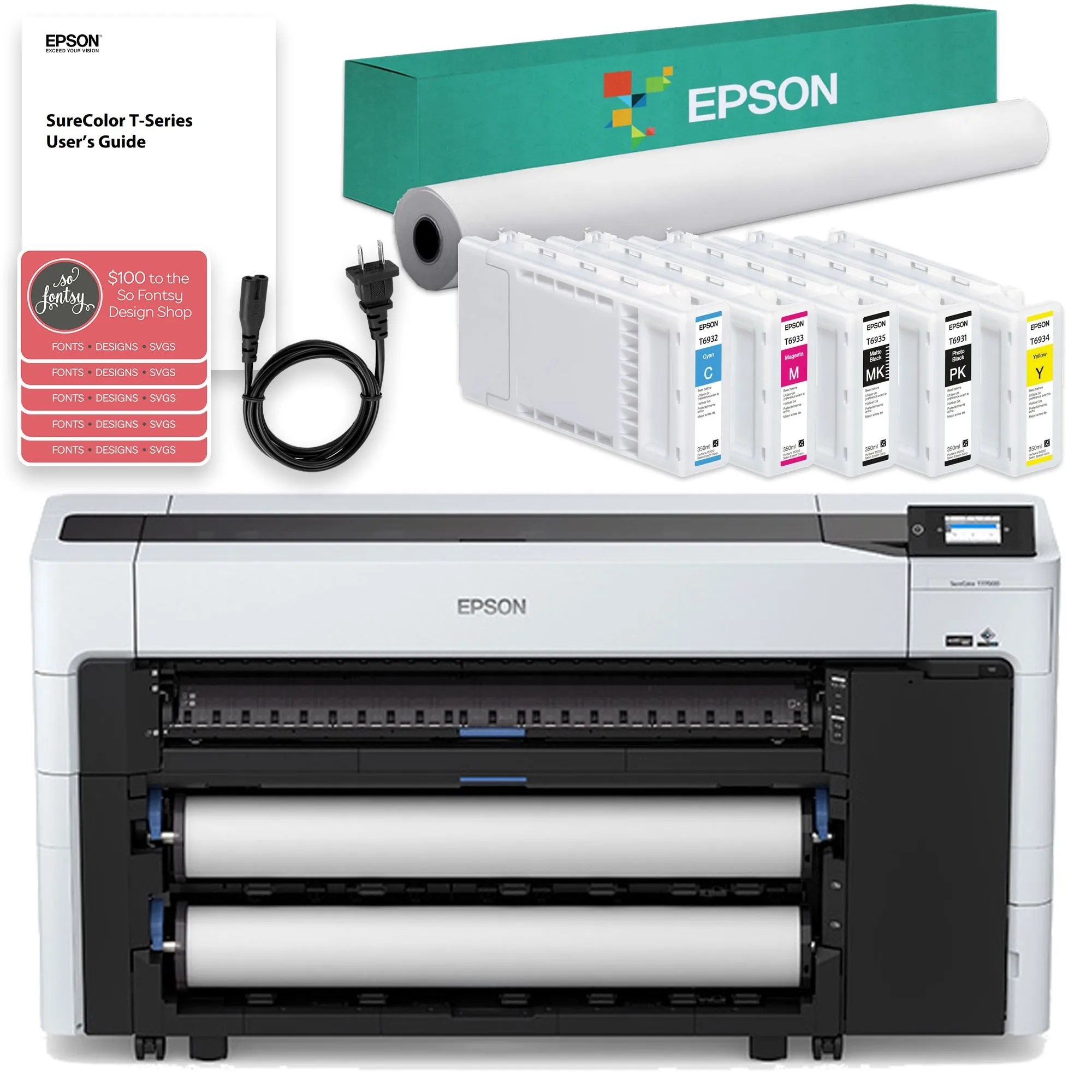 Epson SureColor T7770D Dual Roll Wireless Printer - 44"