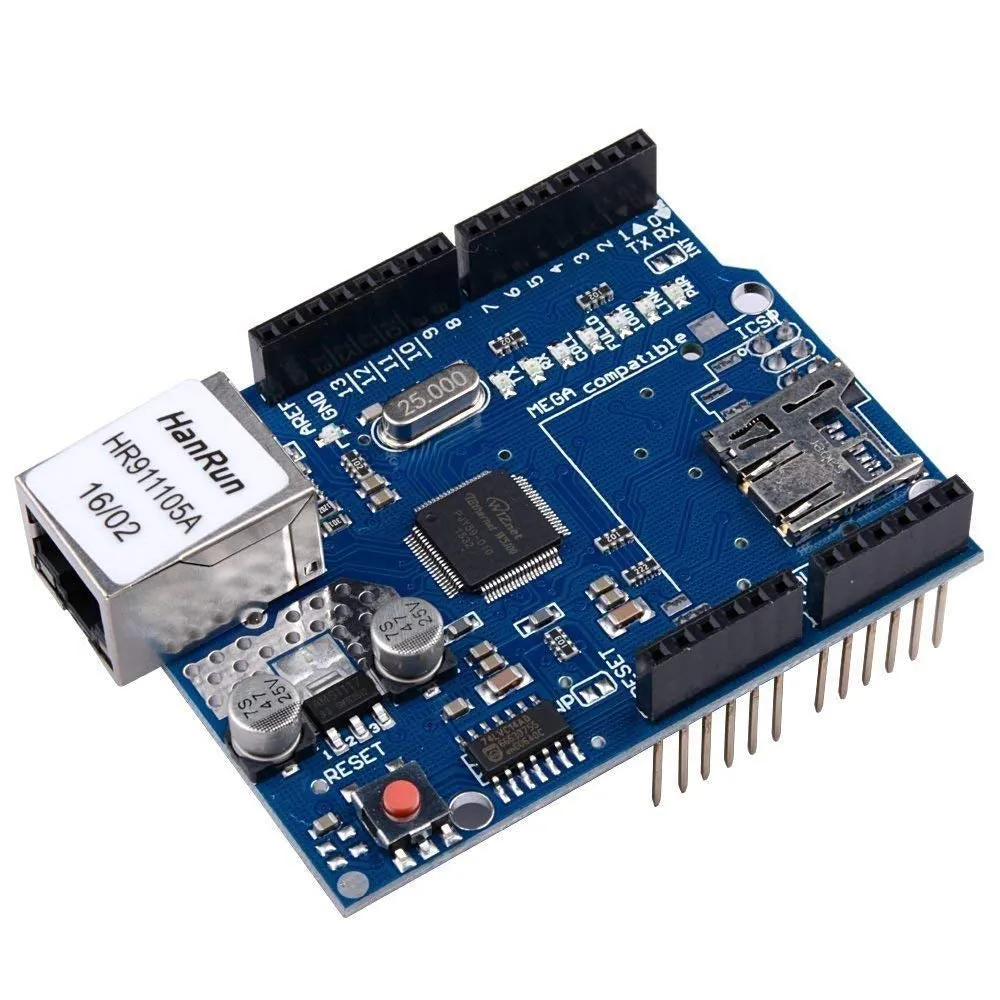 Ethernet W5100 Shield Network Expansion Board w/ Micro SD Card Slot for Arduino