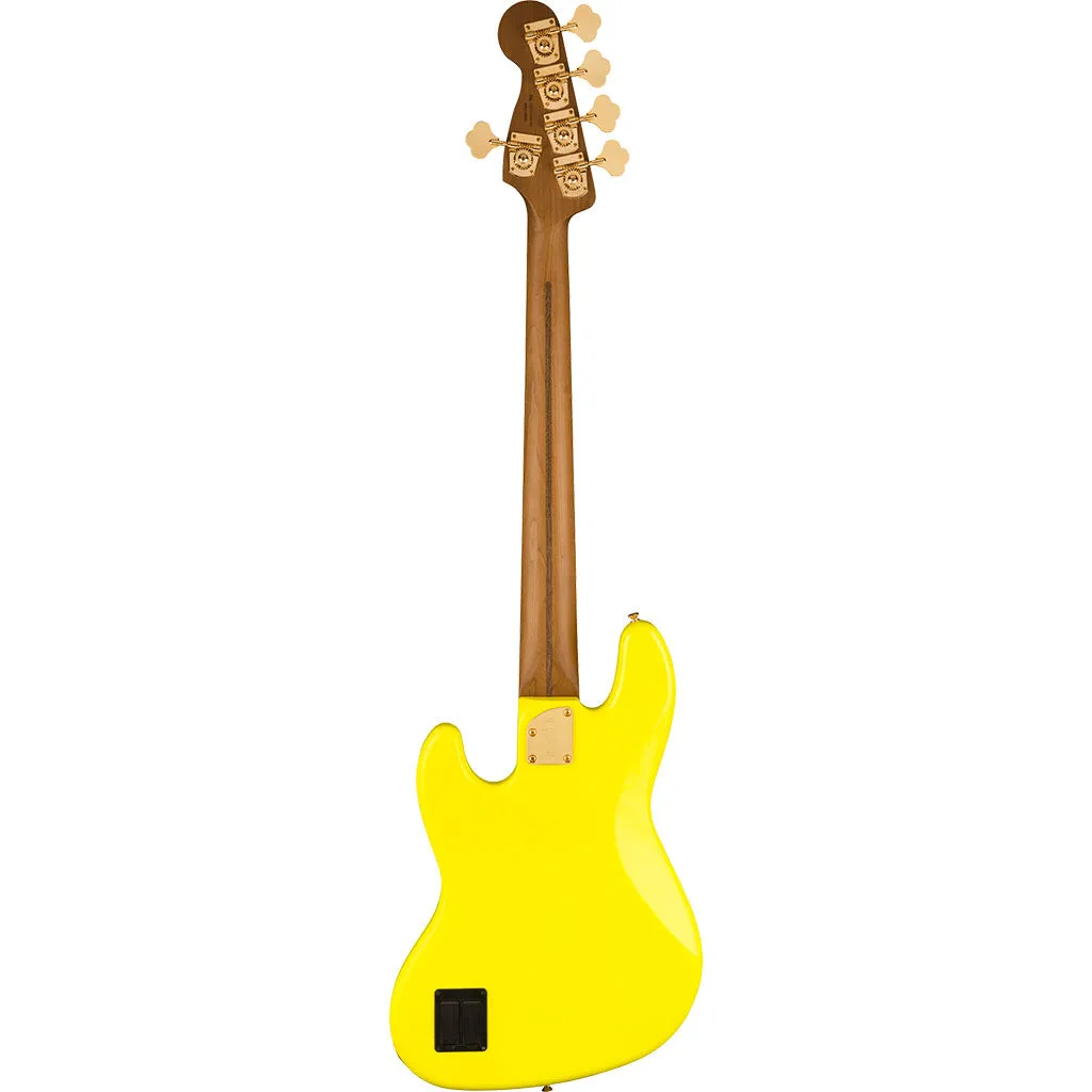 Fender MonoNeon Jazz Bass® V, Maple Fingerboard, Neon Yellow