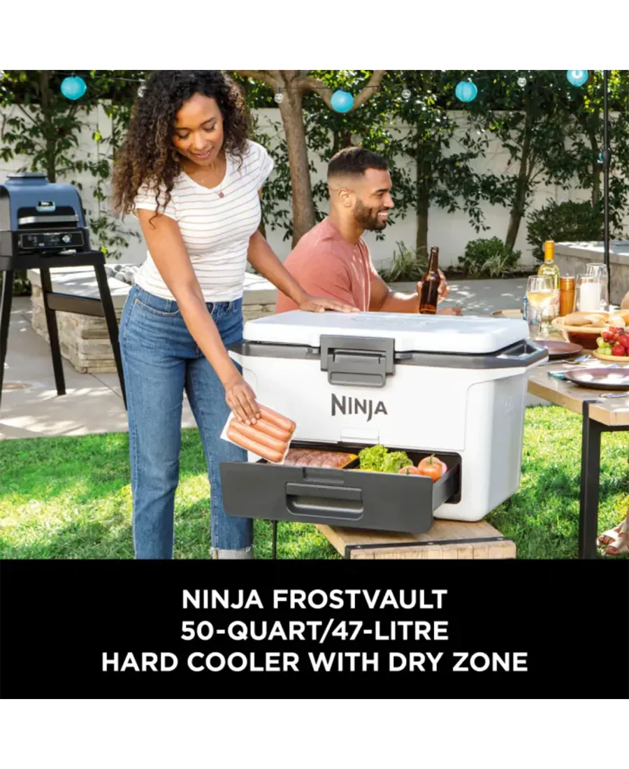 FrostVault 47L Hard Cooler with Dry Zone | Cloud White