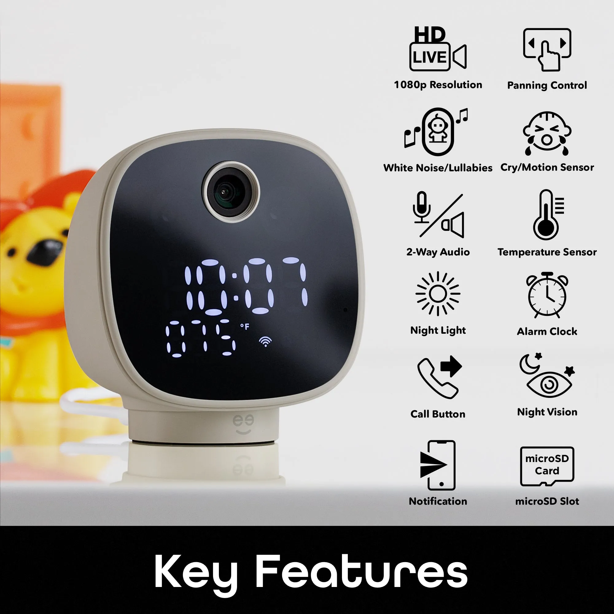 Geeni Serenity Smart Clock Camera