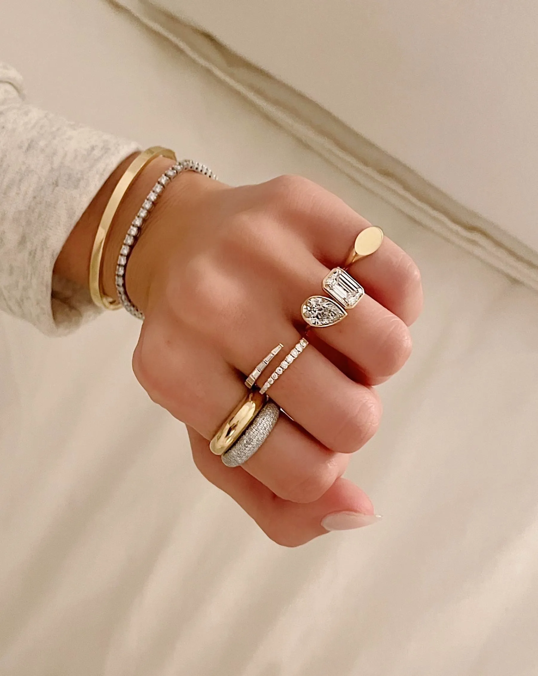 Gold Cloud Ring