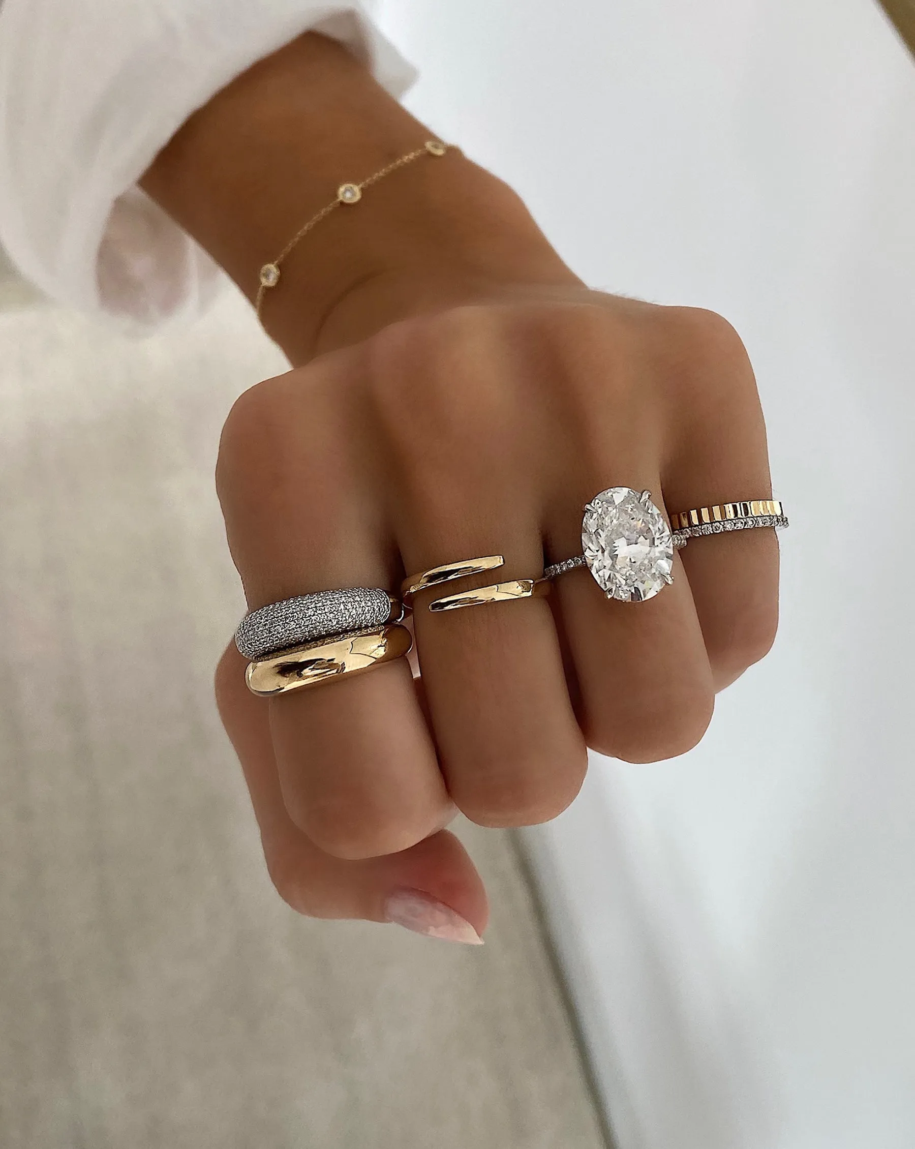 Gold Cloud Ring