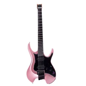 GTRS Guitars W800 Series Headless Electric Guitar (Pink)