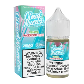 Guava Passionfruit Iced (Pink Guava Iced) by Cloud Nurdz TFN Salt 30mL