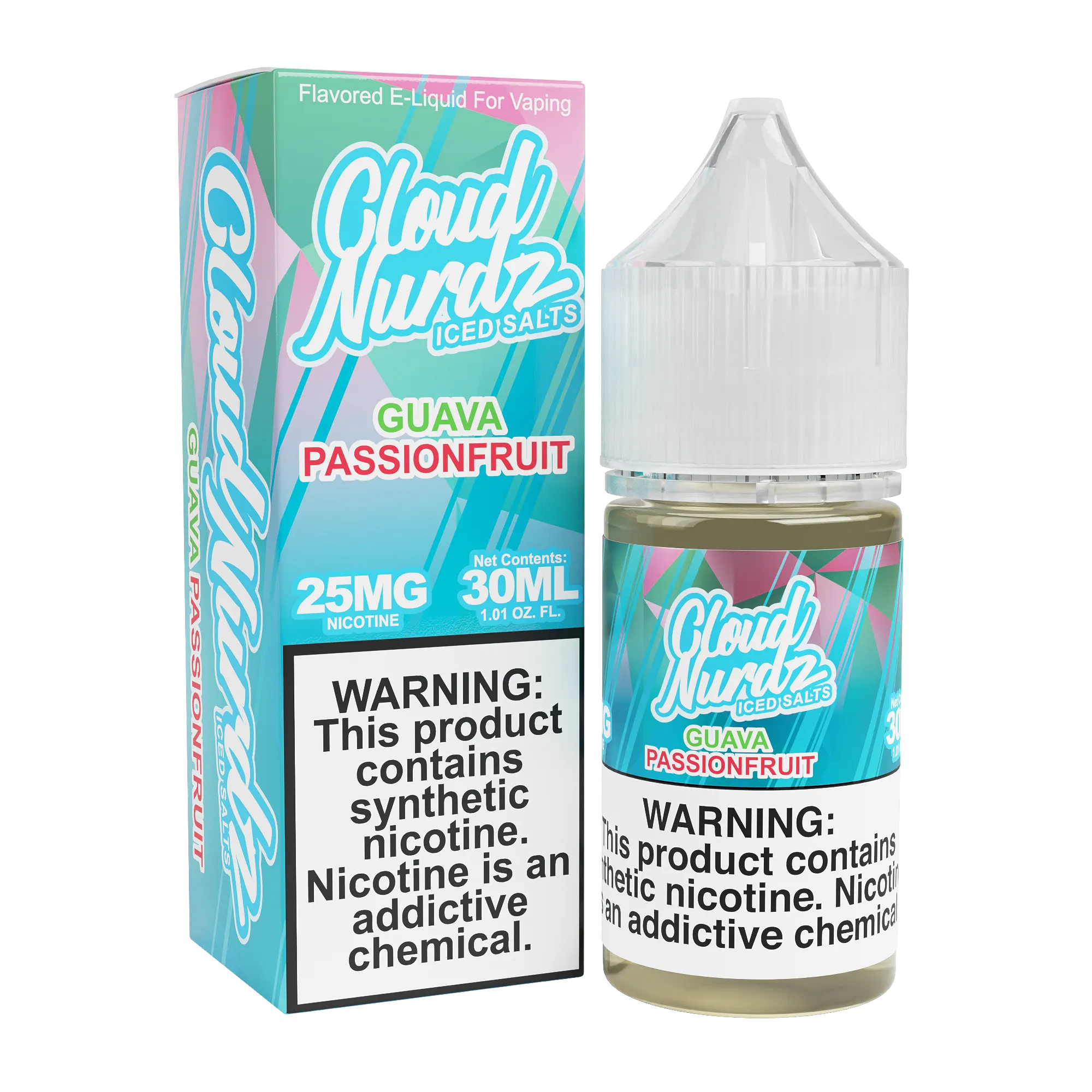 Guava Passionfruit Iced (Pink Guava Iced) by Cloud Nurdz TFN Salt 30mL