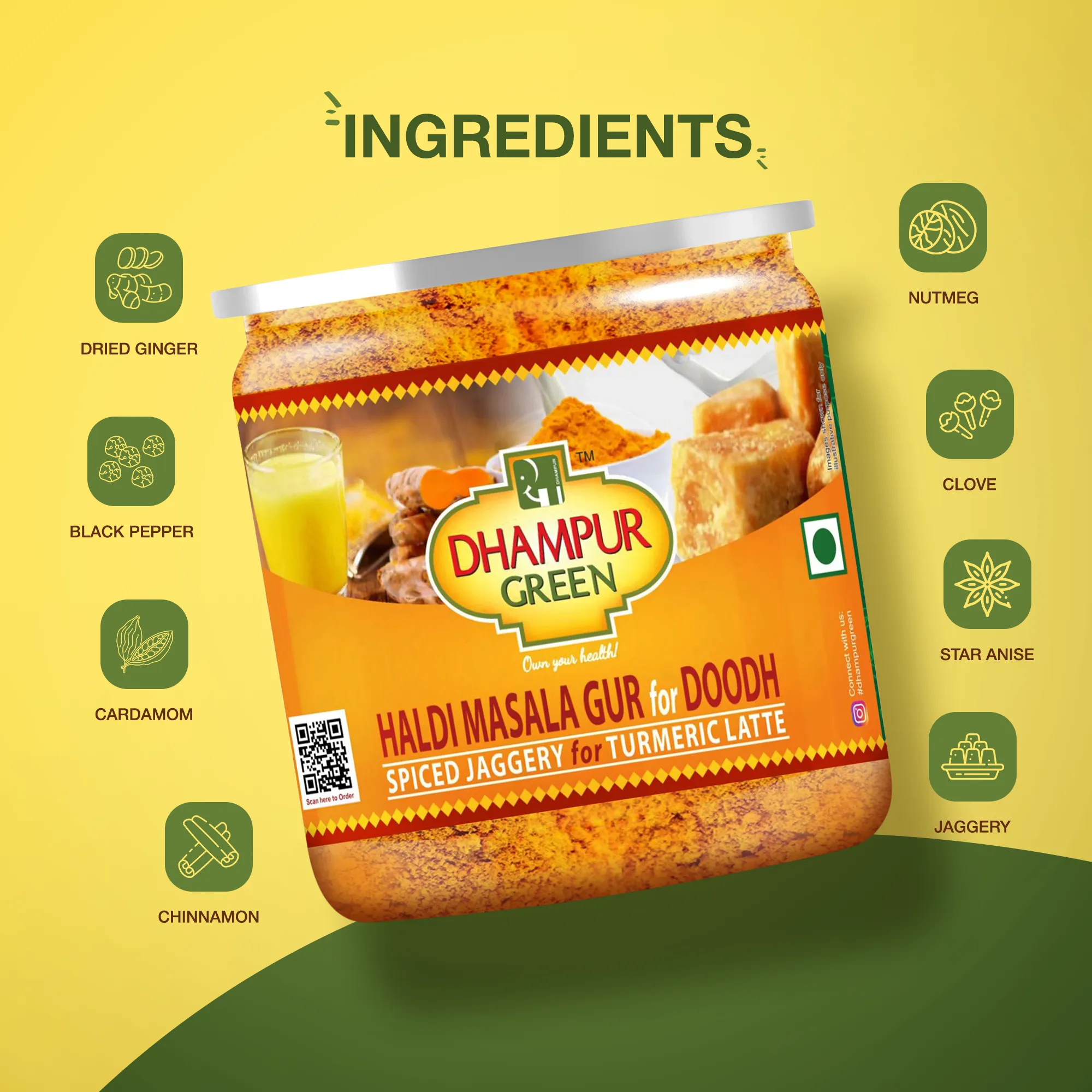 Haldi Masala Gur for Doodh 250gm