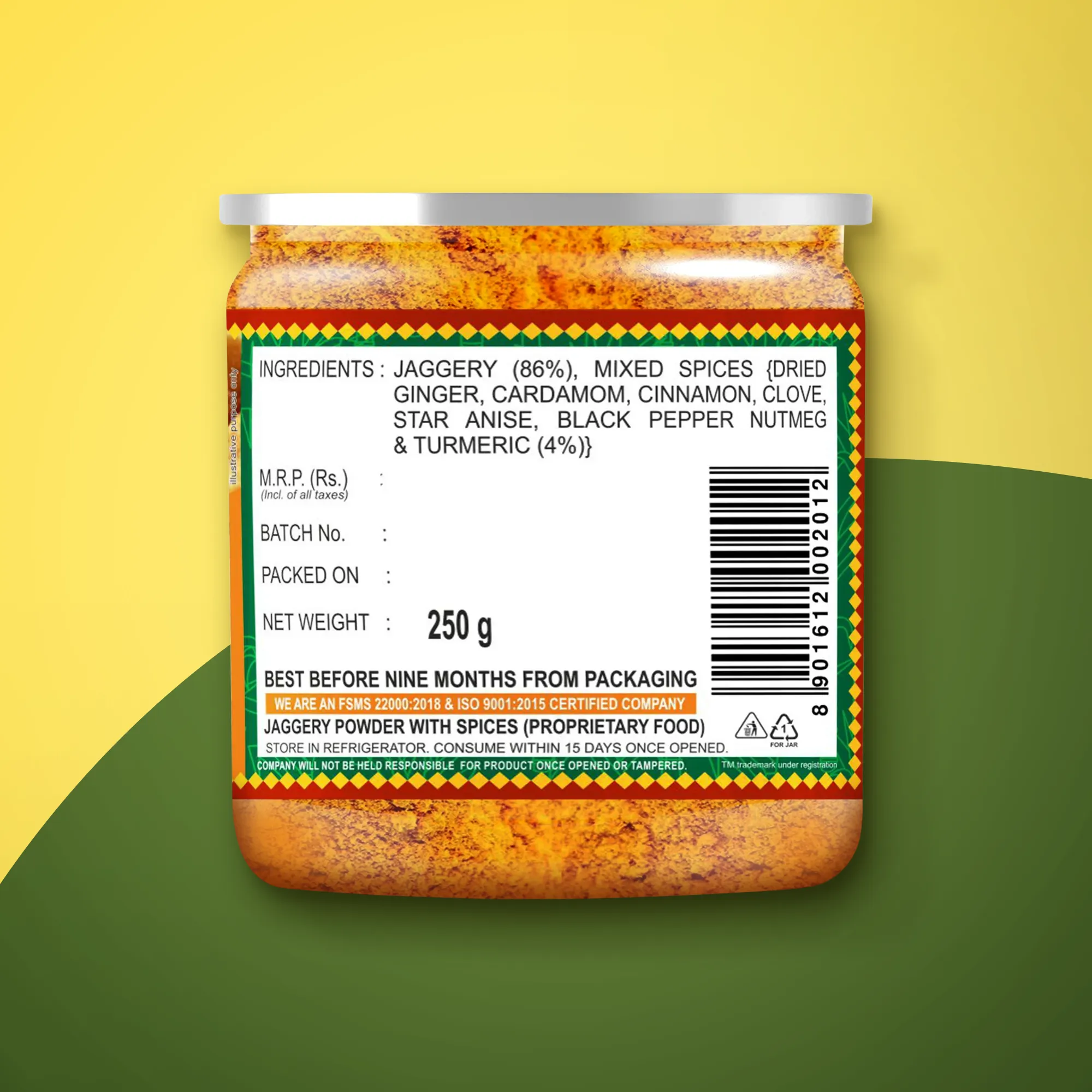 Haldi Masala Gur for Doodh 250gm