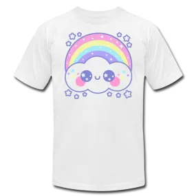 Happy Rainbow Cloud Unisex Jersey T-Shirt