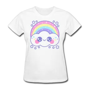 Happy Rainbow Cloud Women's T-Shirt