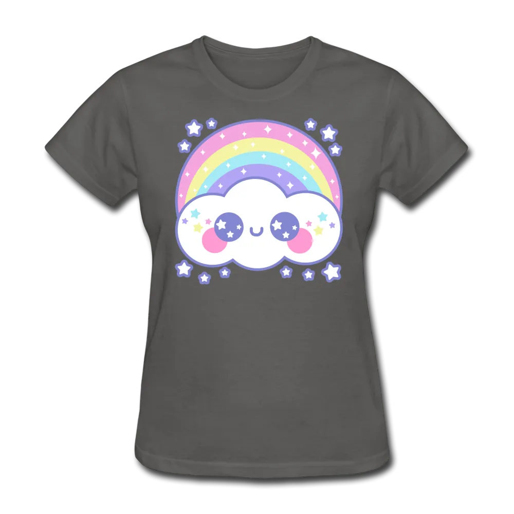 Happy Rainbow Cloud Women's T-Shirt