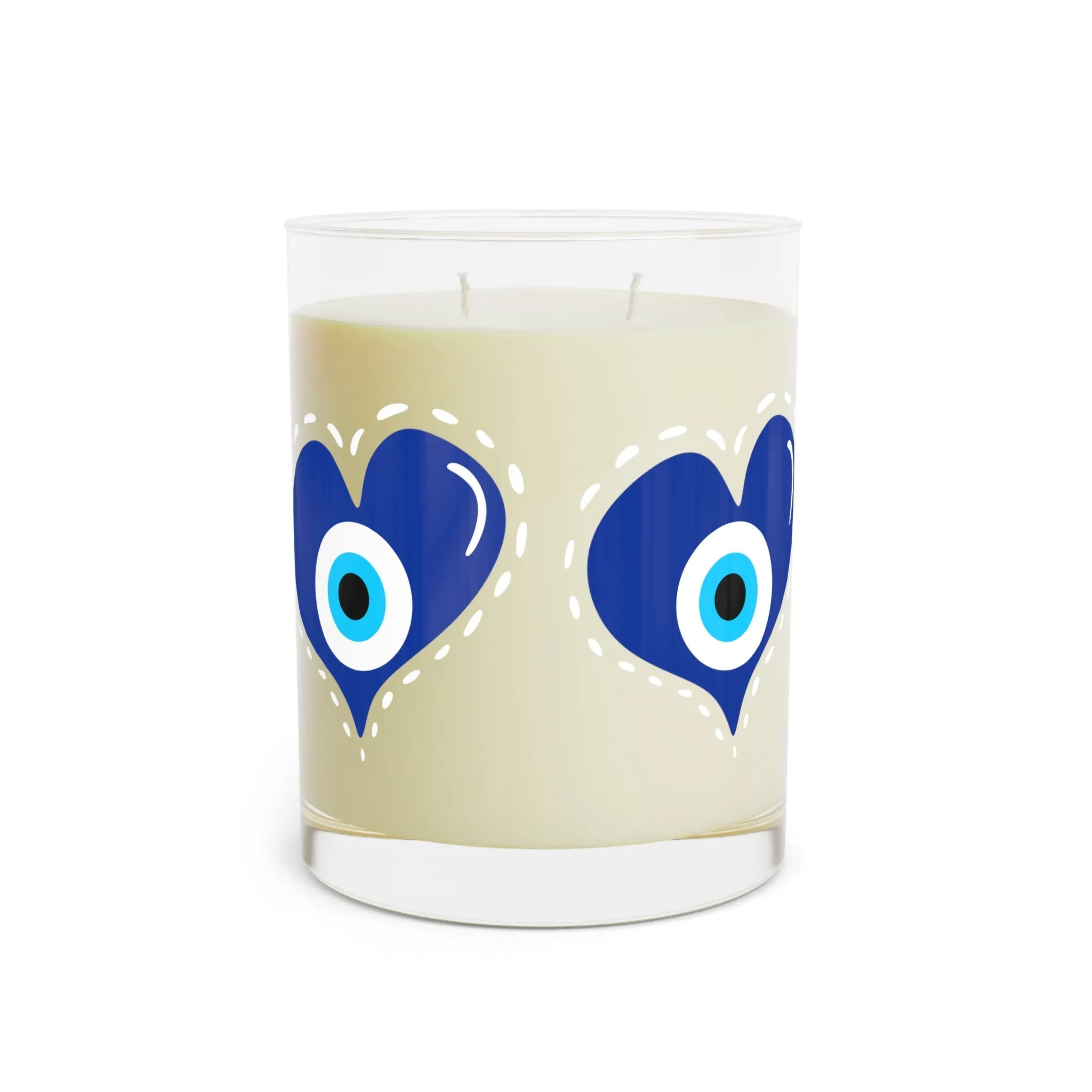 Heart Blue Eye Candle