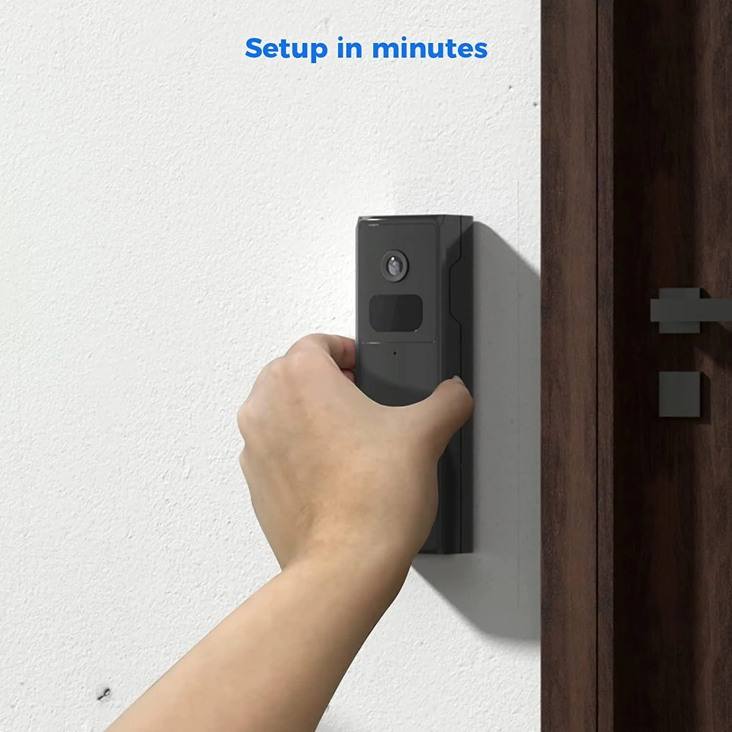 Hiseeu Wireless Doorbell Camera with Chime, Voice Changer, 2MP Video, PIR Detection, 100% Wire-Free Battery Powered, Anti-Theft Alarm, Night Vision, SD/Cloud Storage, Alexa/2.4Ghz WiFi Compatible.