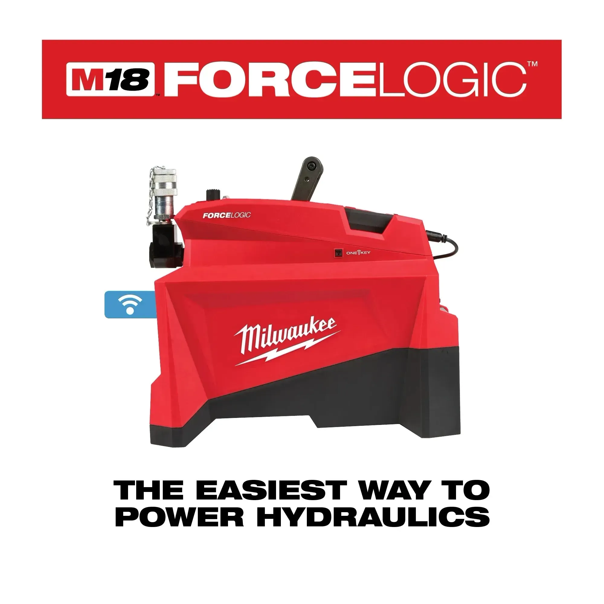 Hydraulic Pump Kit - Milwaukee M18™ FORCE LOGIC™ 10,000psi Hydraulic Pump Kit, 2774-21HD