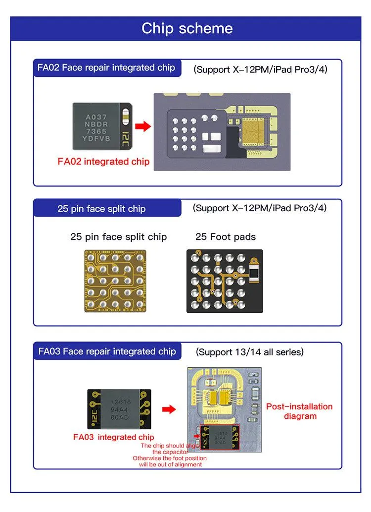 i2C Dot Matrix Face ID Repair Instrument For iPhone X-15 Pro Max
