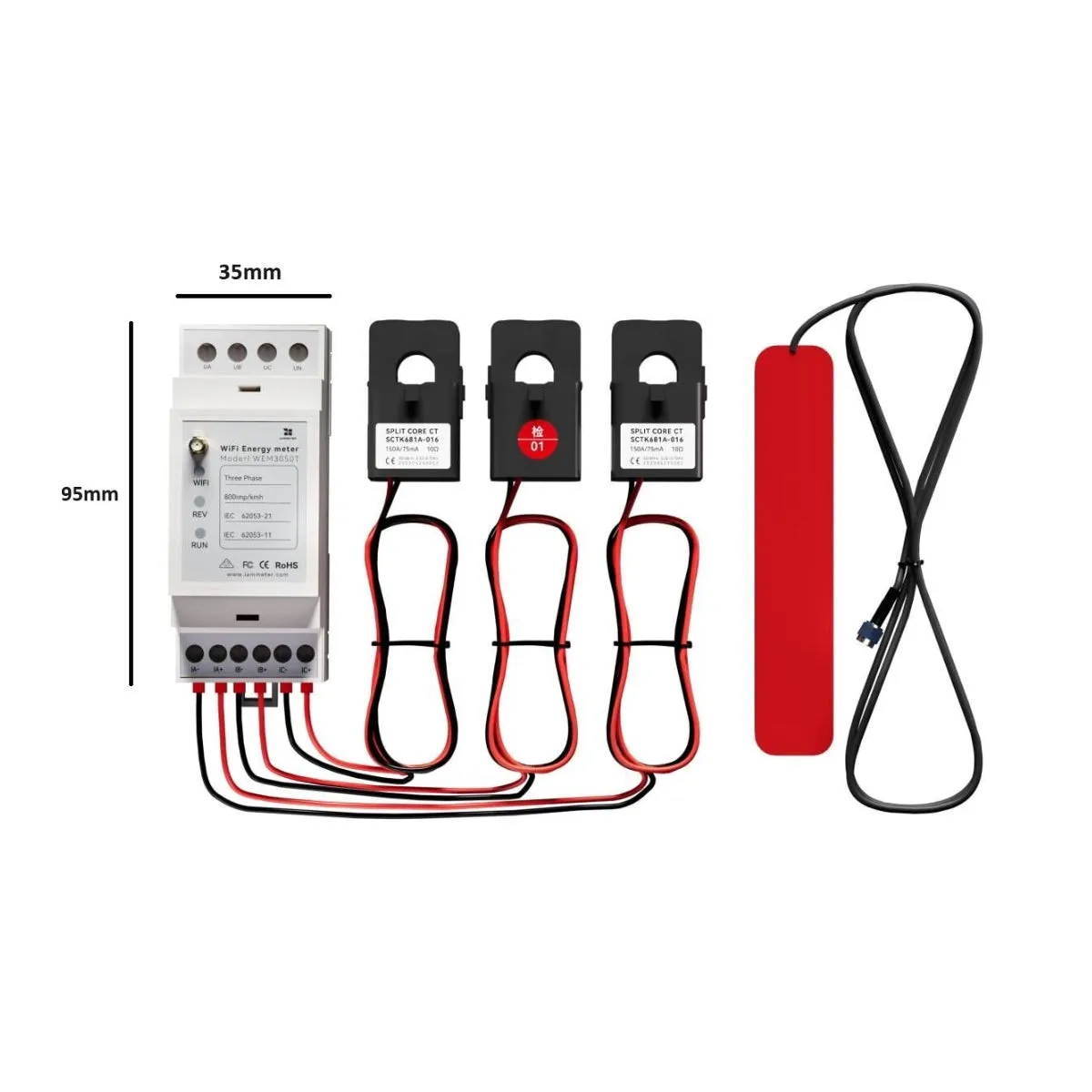 IAmMeter Bi-directional 150A Three Phase WiFi Power Meter