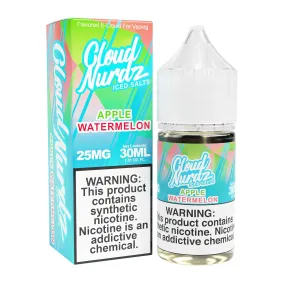 Iced Watermelon Apple by Cloud Nurdz TFN Salts E-Liquid 30ml