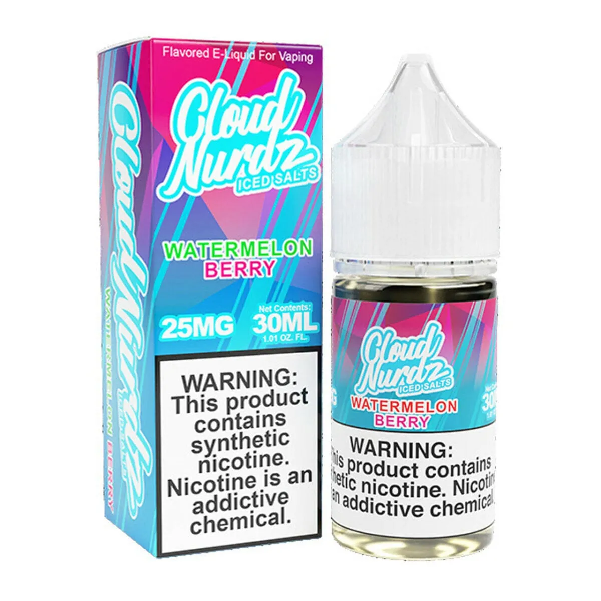 Iced Watermelon Berry by Cloud Nurdz TFN Salts E-Liquid 30ml