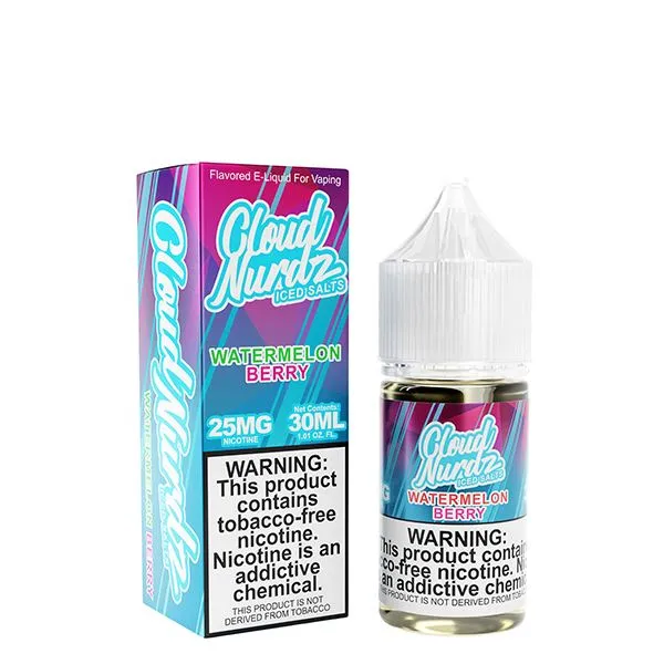 Iced Watermelon Berry by Cloud Nurdz TFN Salts E-Liquid 30ml