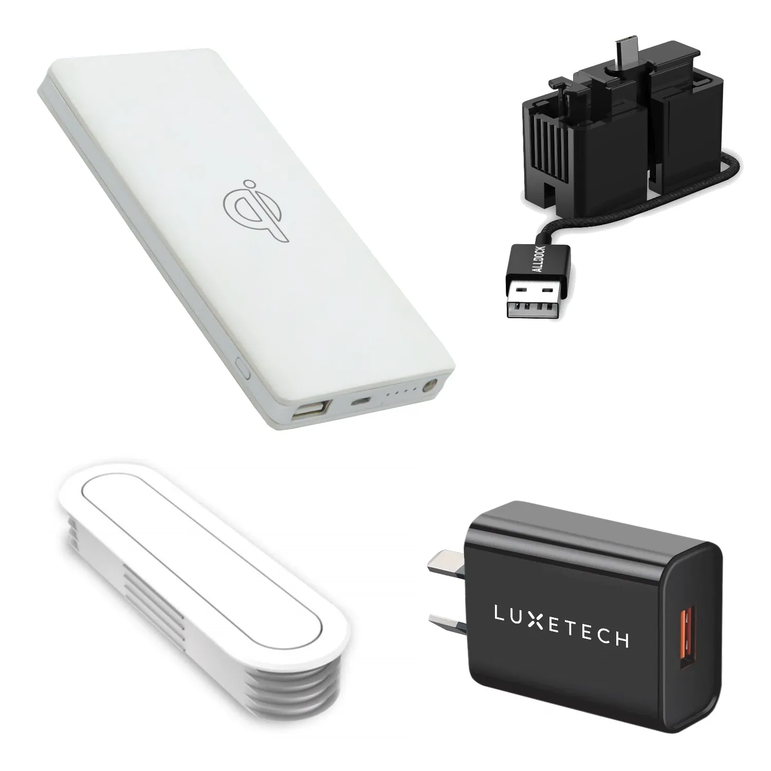 INTEGRATE - Single Wireless Powerbank - White