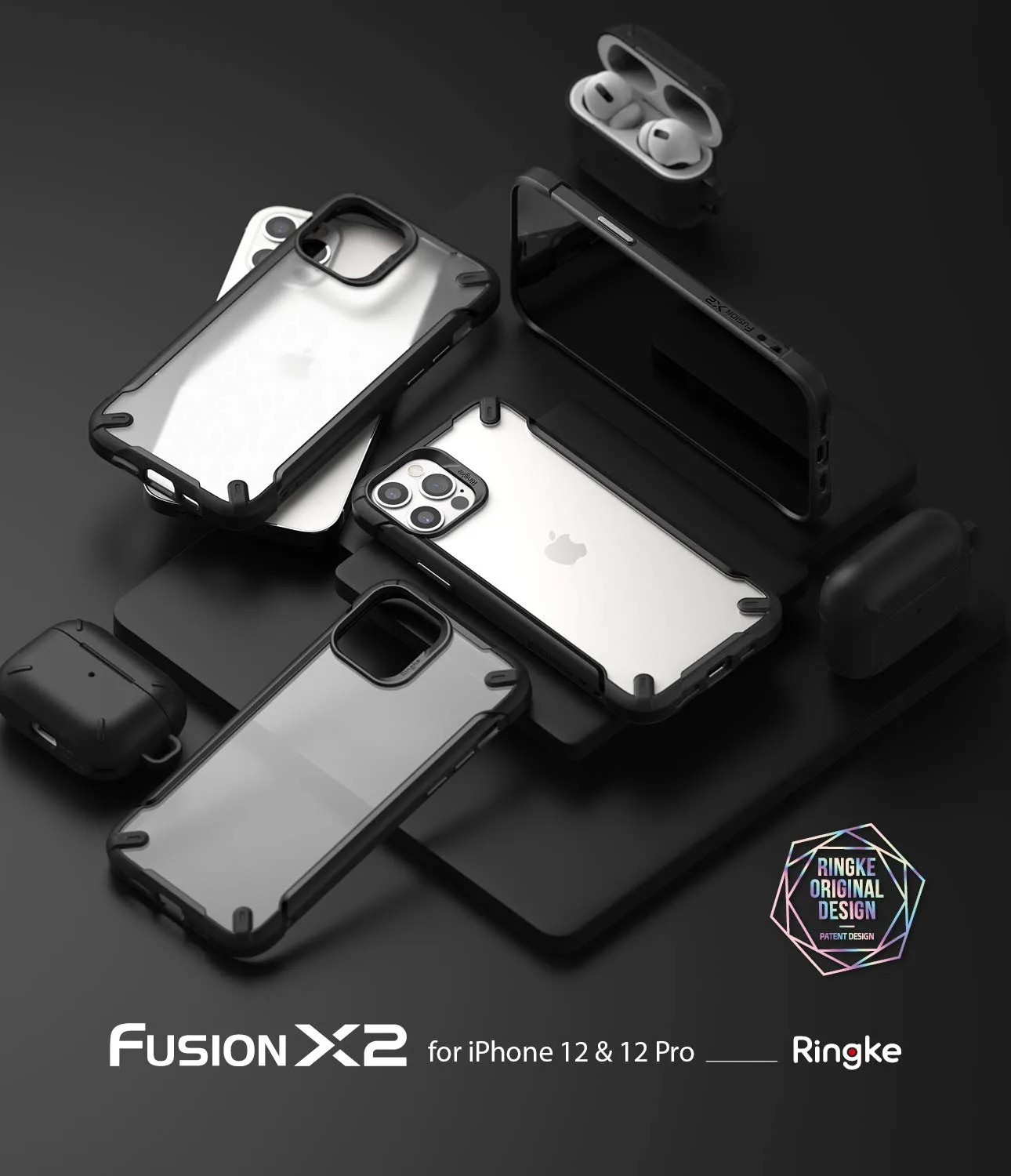 iPhone 12 / 12 Pro Back Cover Case | Fusion X2 Black