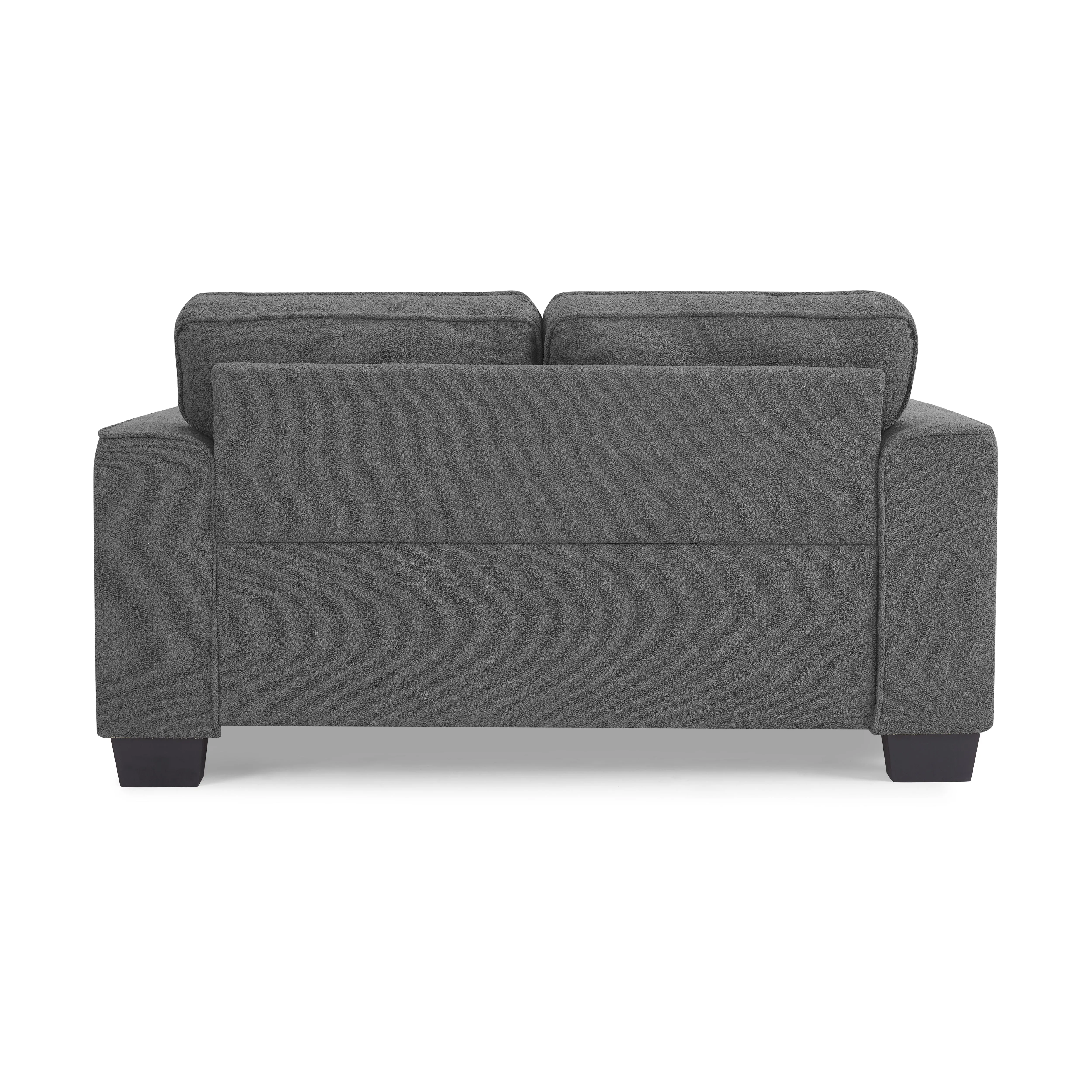 Jada Dark Grey Boucle Fabric 2 Seater Sofa