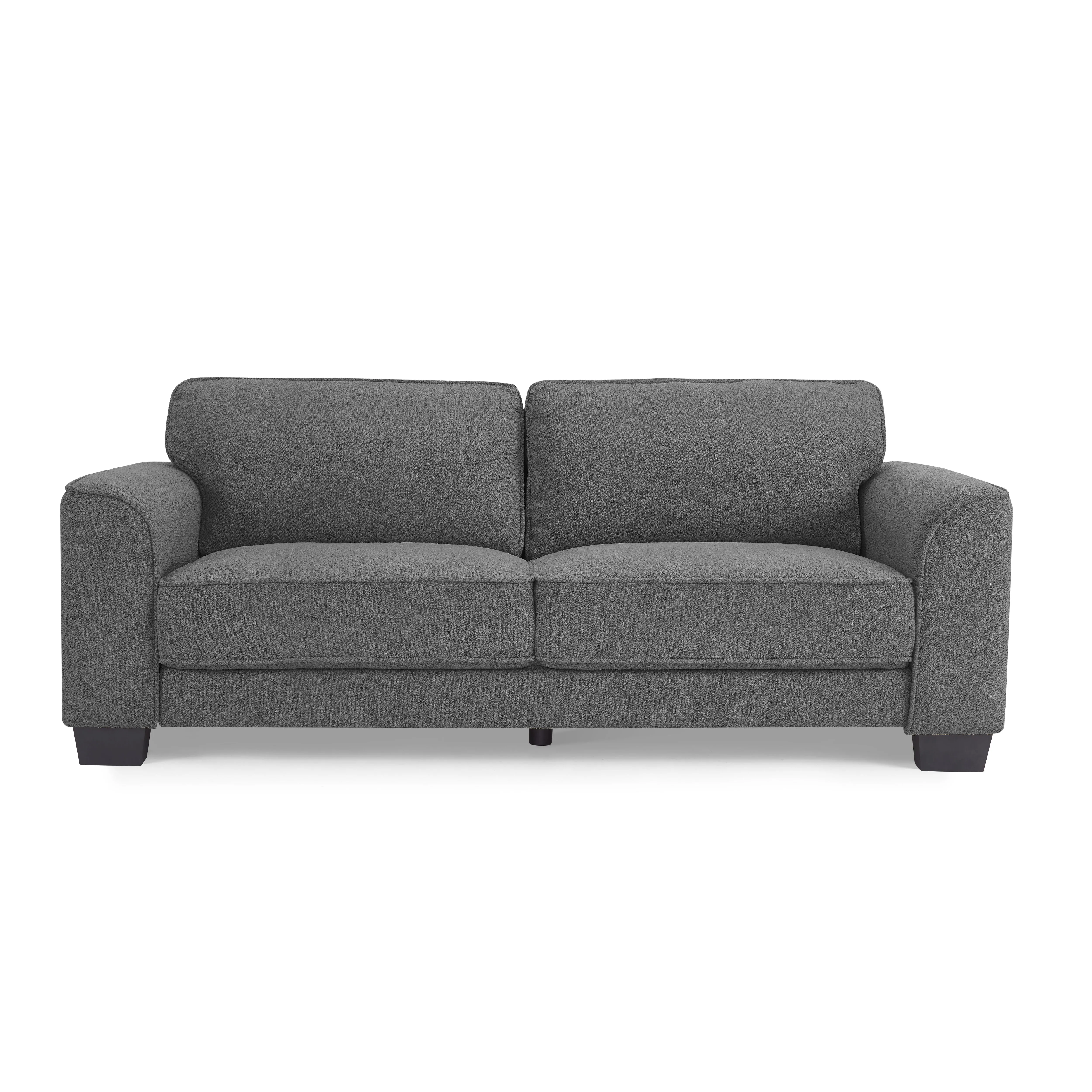 Jada Dark Grey Boucle Fabric 3 Seater Sofa