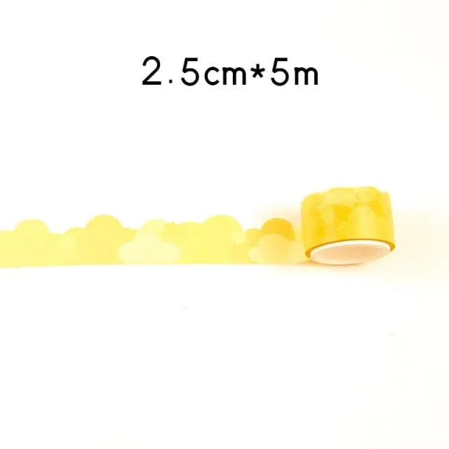 Kawaii Heart Cloud Adhesive Tape