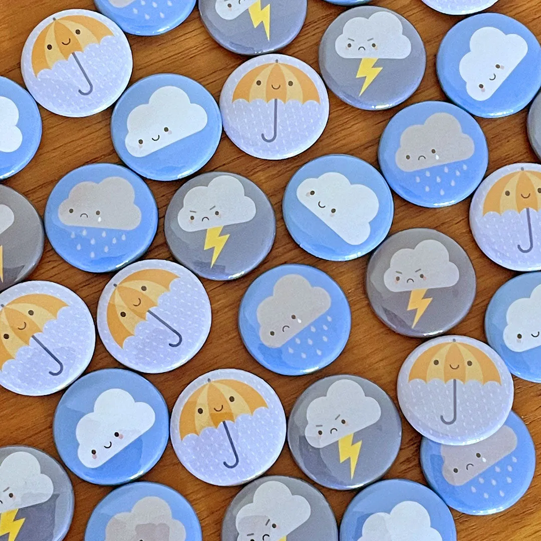 Kawaii Skies Weather Badges