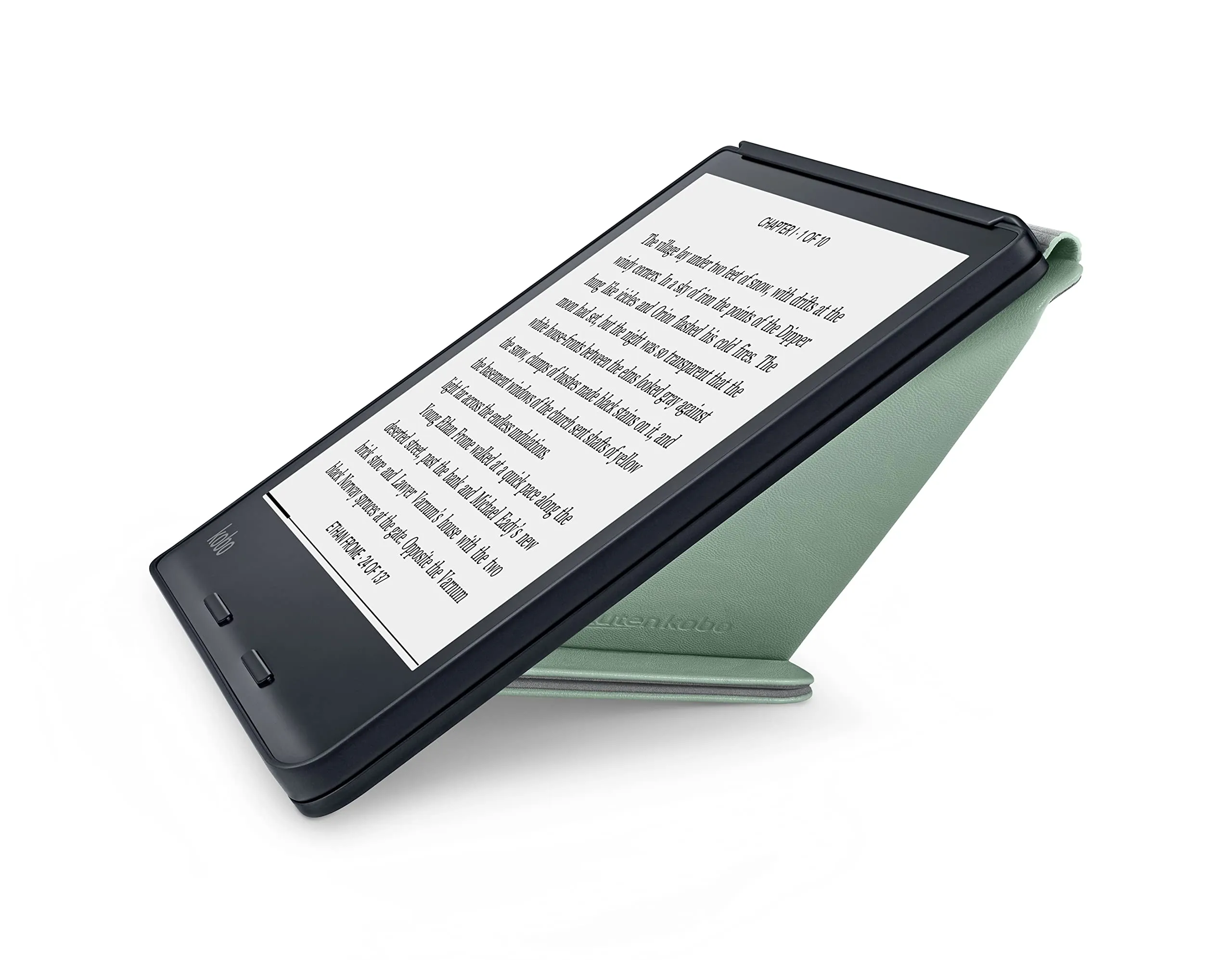 Kobo Sage eReader Bundle with Green SleepCover and Stylus