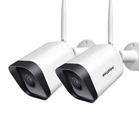 Laview Security Camera Outdoor 1080P HD,WiFi Cameras,Home Security Cameras with AI Human Detection,Two-Way Audio,Night Vision,ONVIF Protocol Compatible with Alexa,SD Slot&USA Cloud Storage(2 Pack)