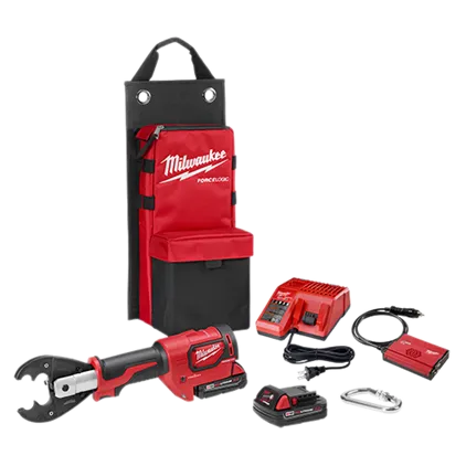 M18 FORCE LOGIC 6T Utility Crimper Kit with D3 Grooves and Fixed O Die