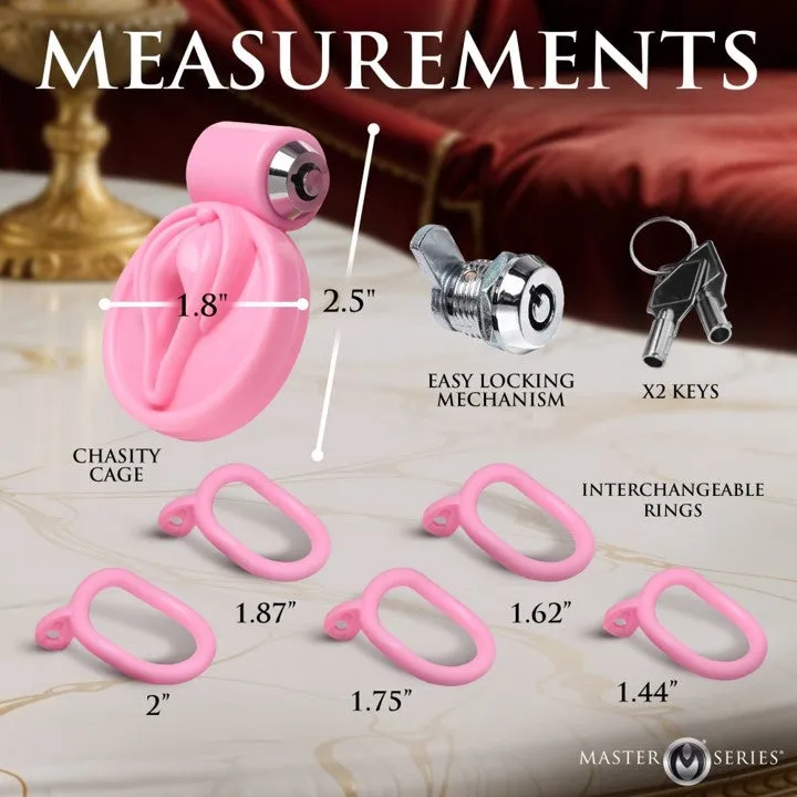 Master Series Pussification Vulva Chasity Cage Pink