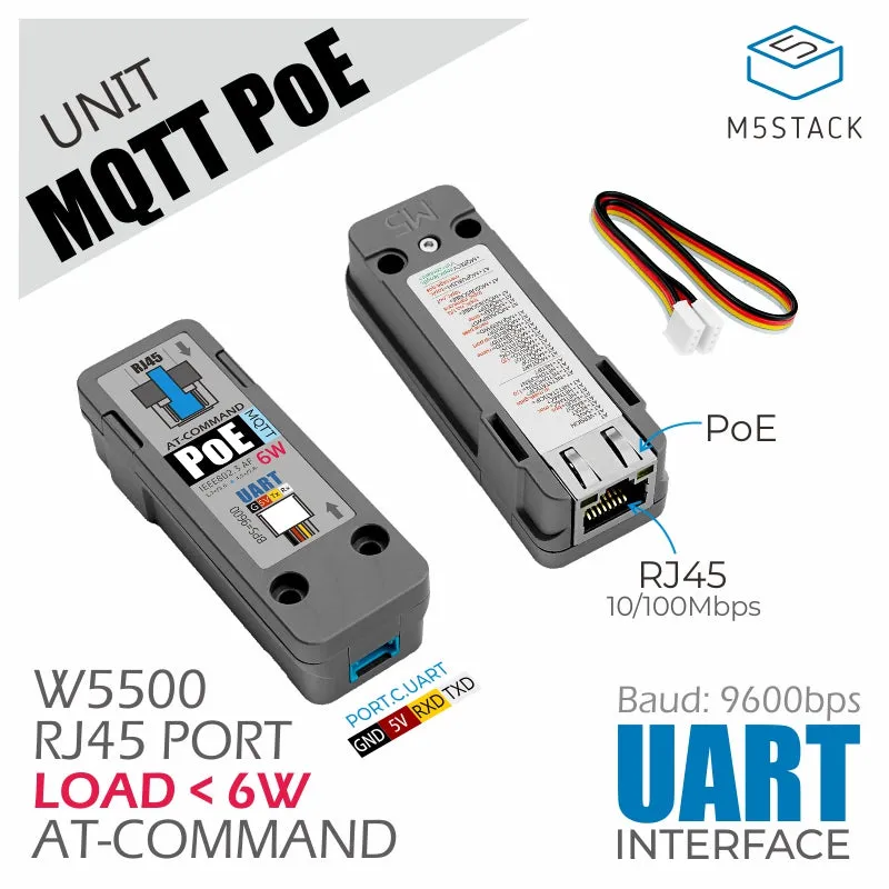 MQTT PoE Unit with PoE Port (W5500)