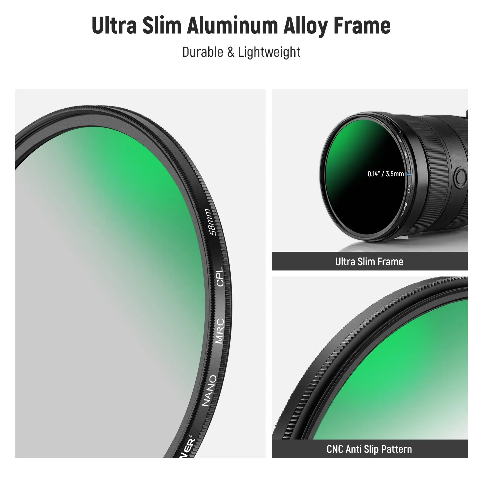 NEEWER ND&CPL Lens Filter Kit (ND8 ND64 CPL)