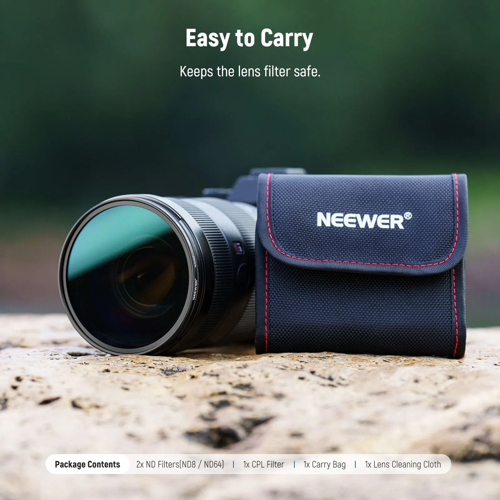 NEEWER ND&CPL Lens Filter Kit (ND8 ND64 CPL)