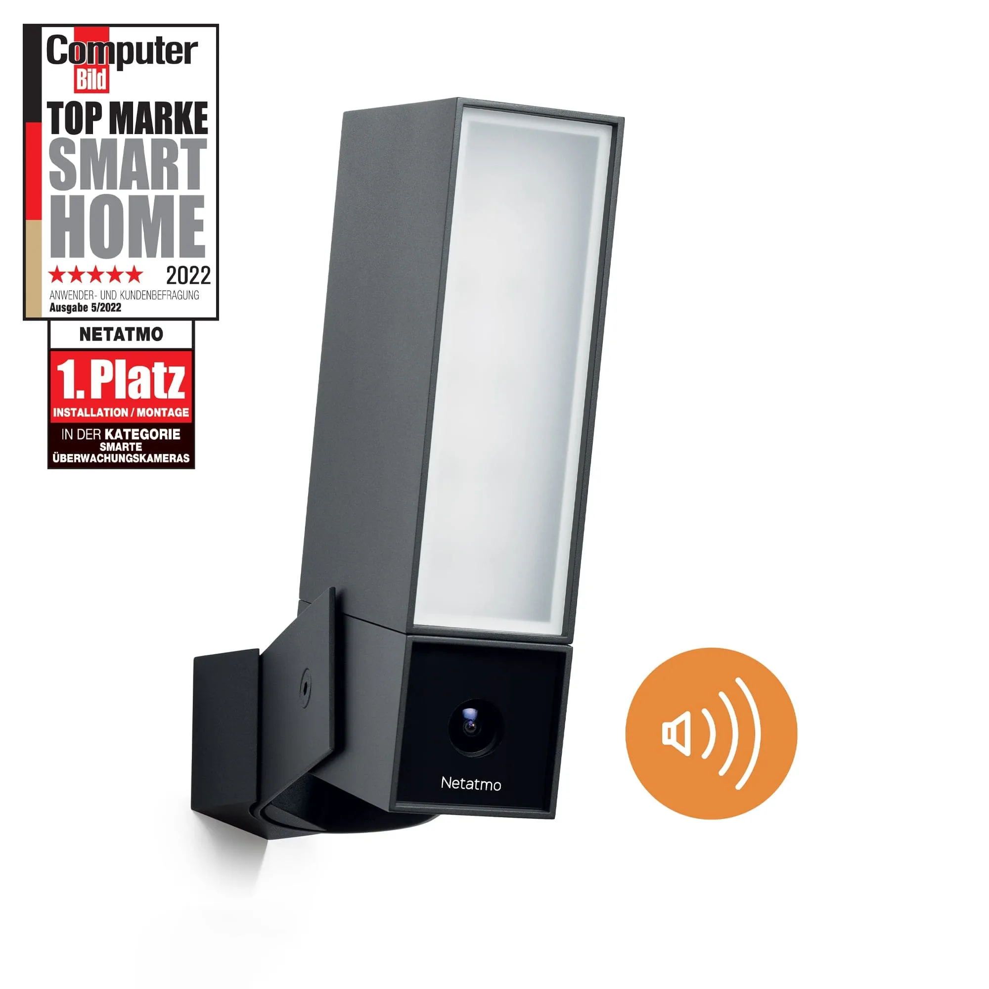 Netatmo Presence mit Sirene (Schwarz)