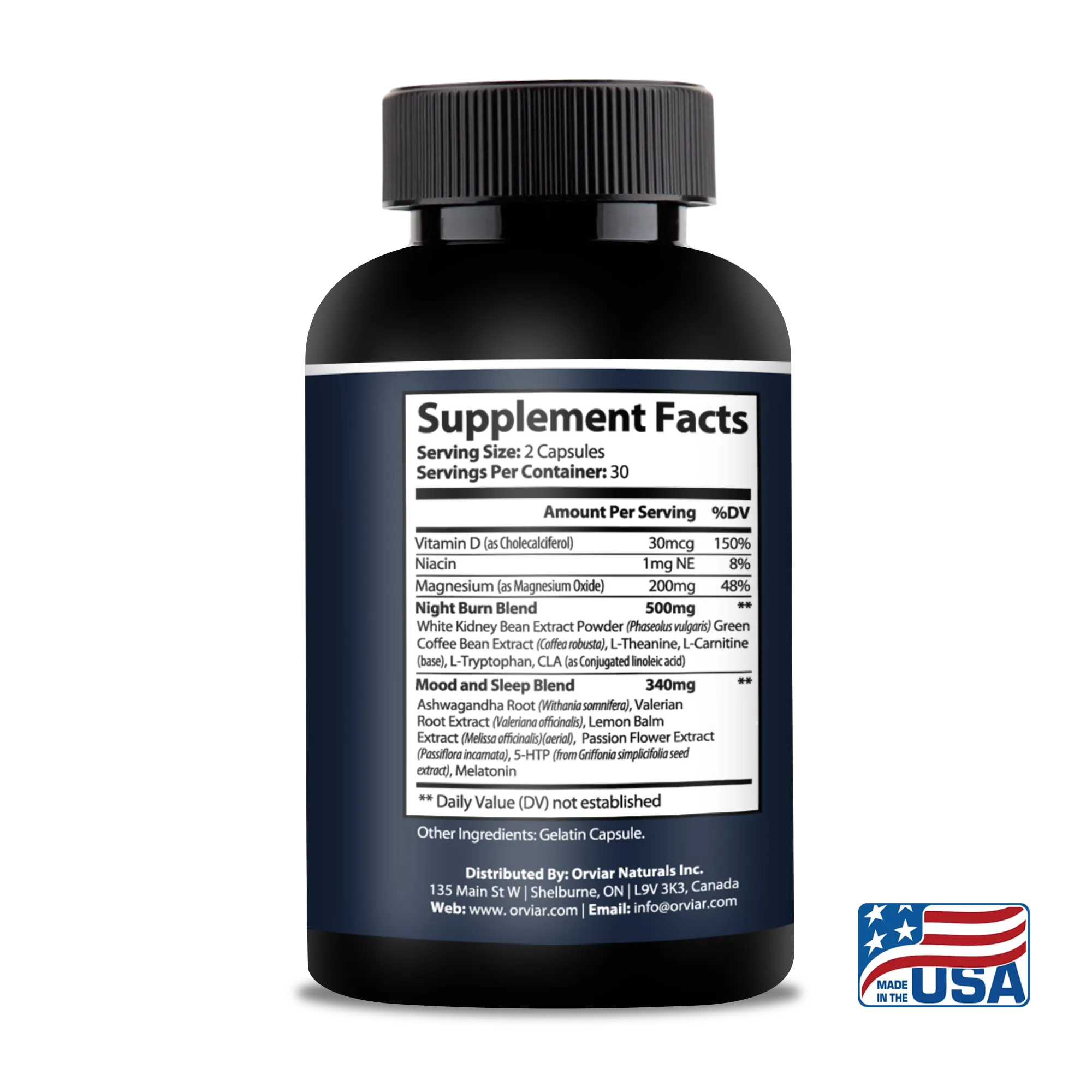 Orviar Burn & Lean - Fat Burner -  to help you to increase your metabolism and burn fat