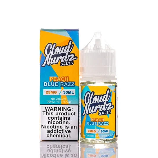 Peach Blue Raspberry Salt - Cloud Nurdz E-Juice