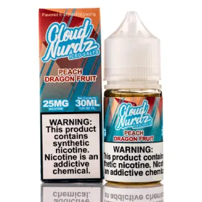 Peach Dragon Fruit Iced Salt - Cloud Nurdz E-Juice
