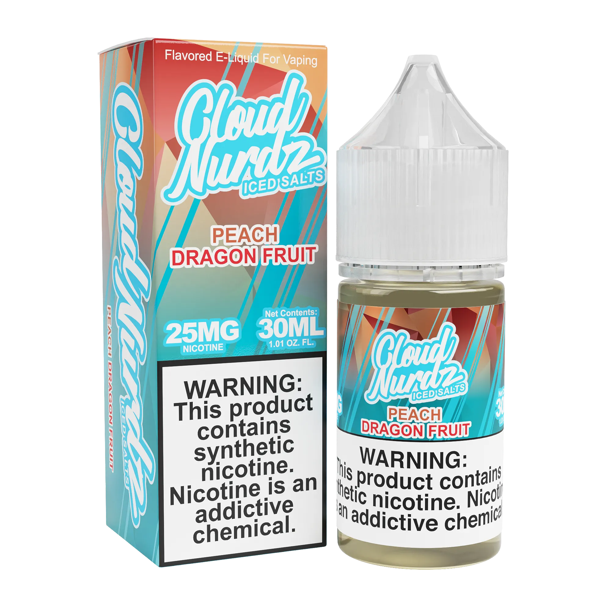 Peach Dragonfruit Iced by Cloud Nurdz TFN Salt 30mL