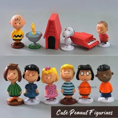 Peanuts Figurines (Set of 12) Cake Toppers
