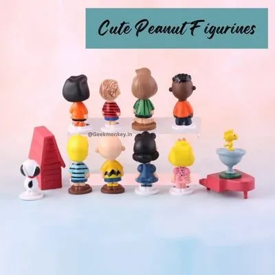 Peanuts Figurines (Set of 12) Cake Toppers