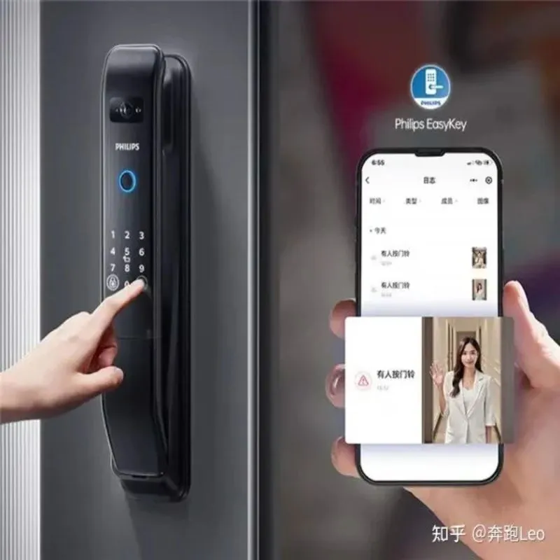 Philips DDL303-VP-5HWS Smart Video Door Lock – Black