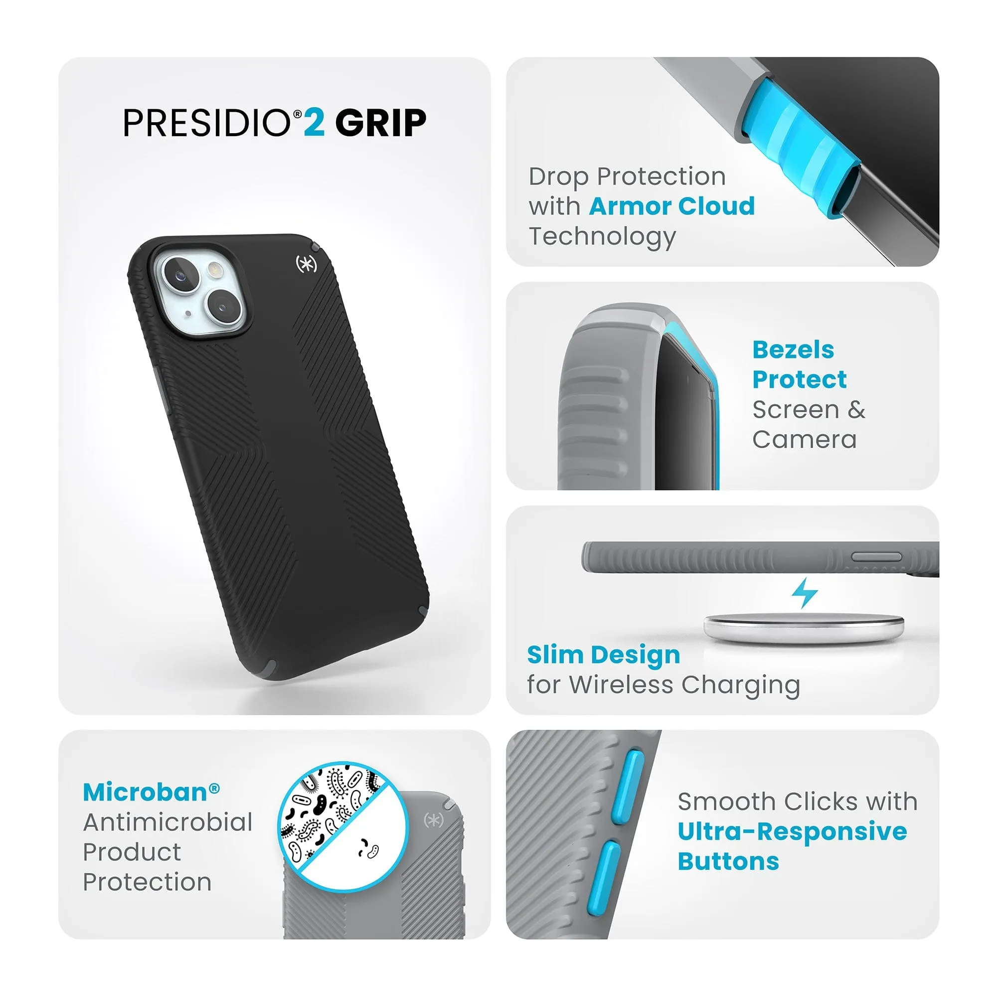 Presidio2 Grip iPhone 15 Plus Cases